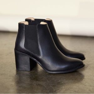 Nisolo Heeled Chelsea Commuter Boot Black Sz 9